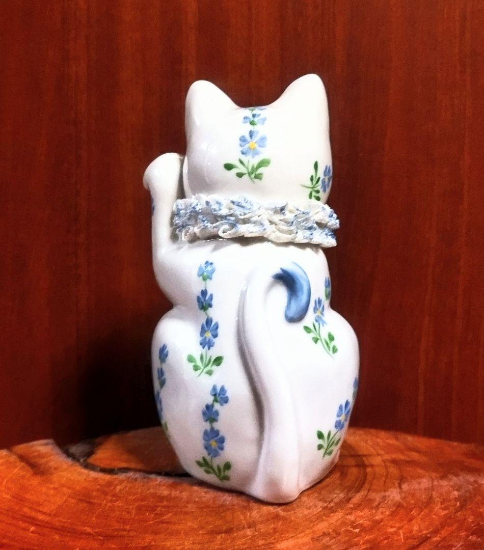 Irish Dresden Happy Cat Chibi 招き猫 箱付き
