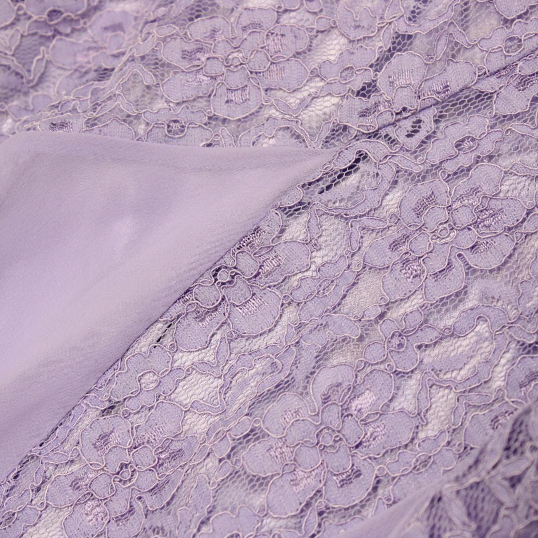 【美品 社交ダンス衣装】prima boutique ワンピース ドレス 紫