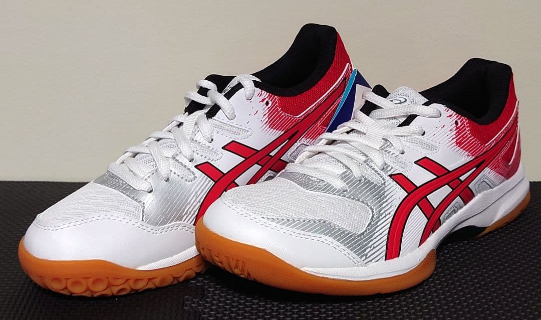 ASICS GEL-ROCKET 9 ホワイト/クラシックレッド 23.0 cm