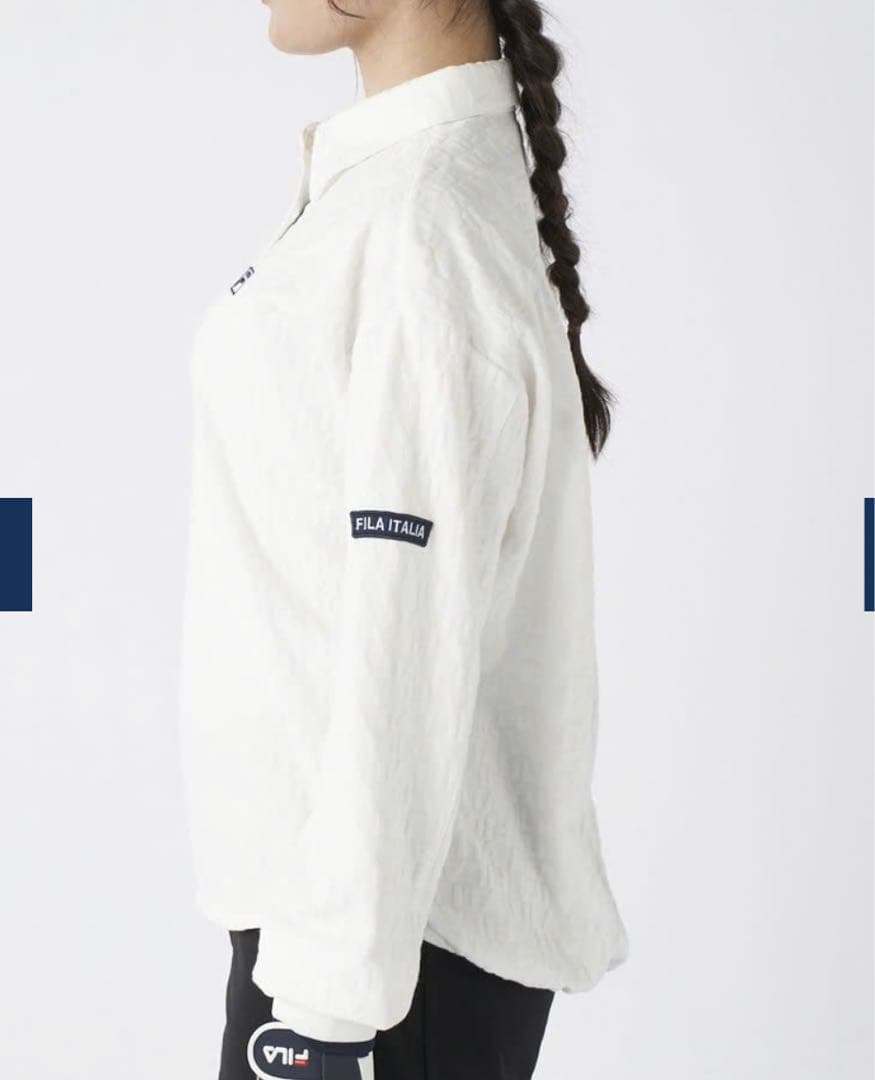 【新品未使用タグ付】FILA ロゴ柄長袖シャツ