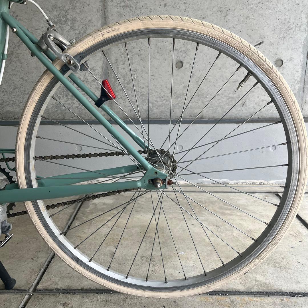 tokyobike 26 ブルーグリーン シングル カゴ付