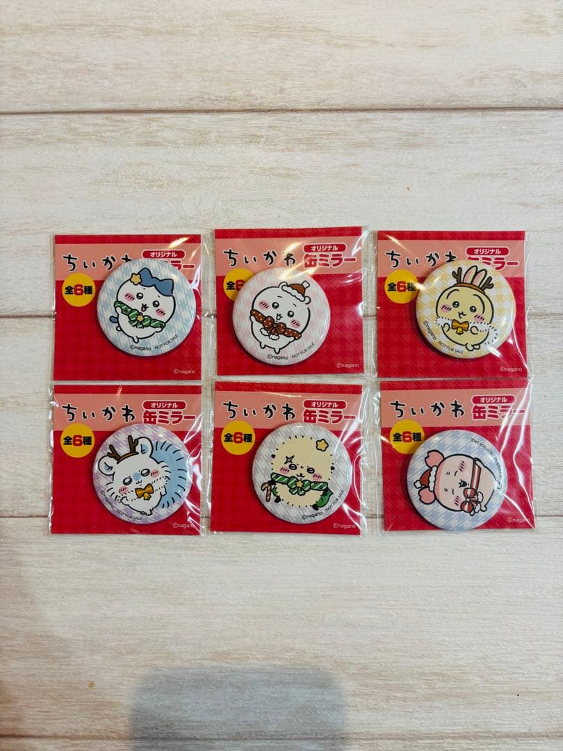 ちいかわ セブンイレブン コラボ　クリアファイル ノート　缶ミラー　6種類セット