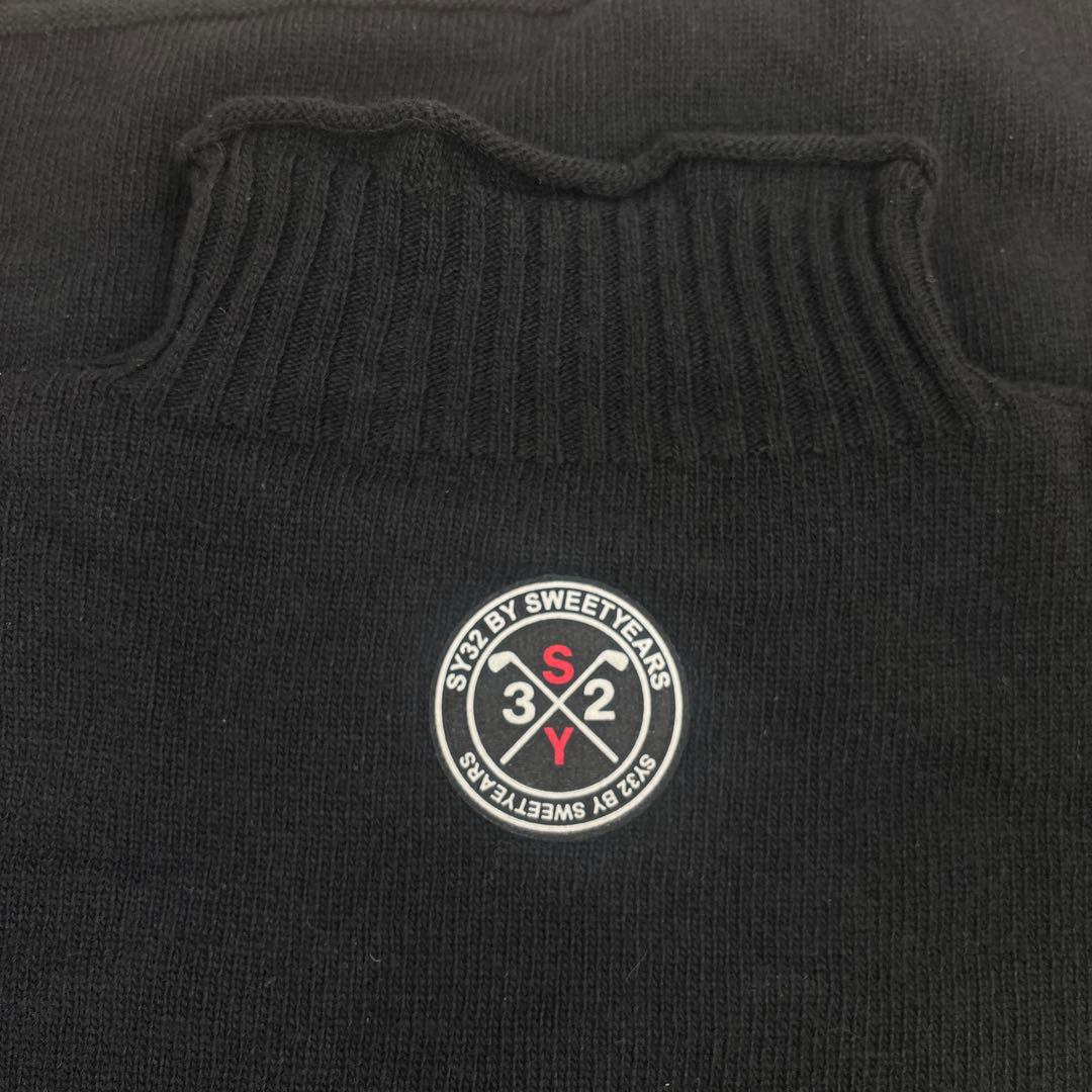 【超美品】SY32 GOLF Lモックネック ニット ブラック 人気