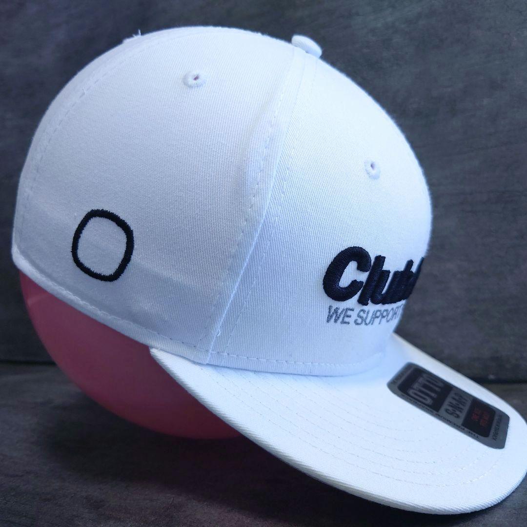 極美品 Clubhaus Golf ロゴキャップ 刺繍ロゴ ホワイト 白 帽子