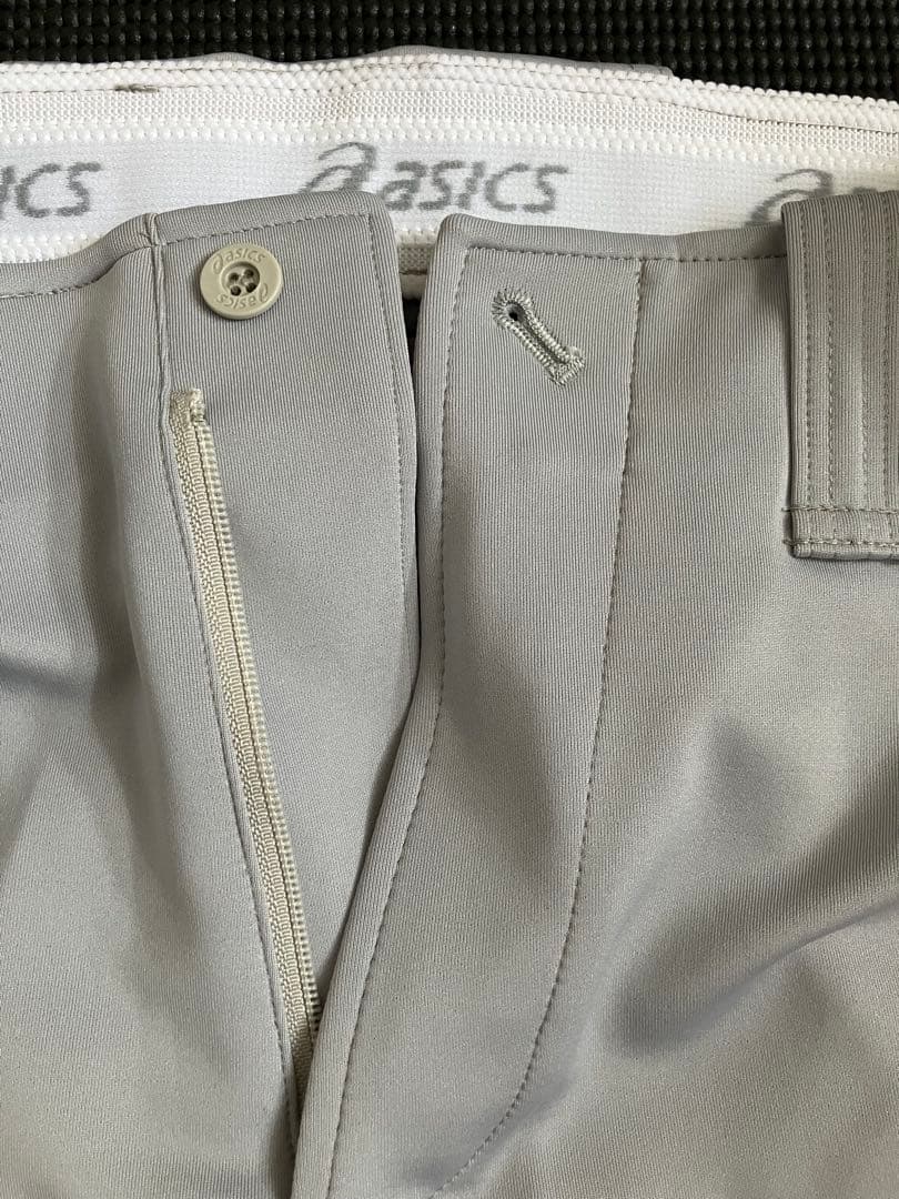 【新品未使用】asics ユニフォームパンツ Lサイズ　グレー