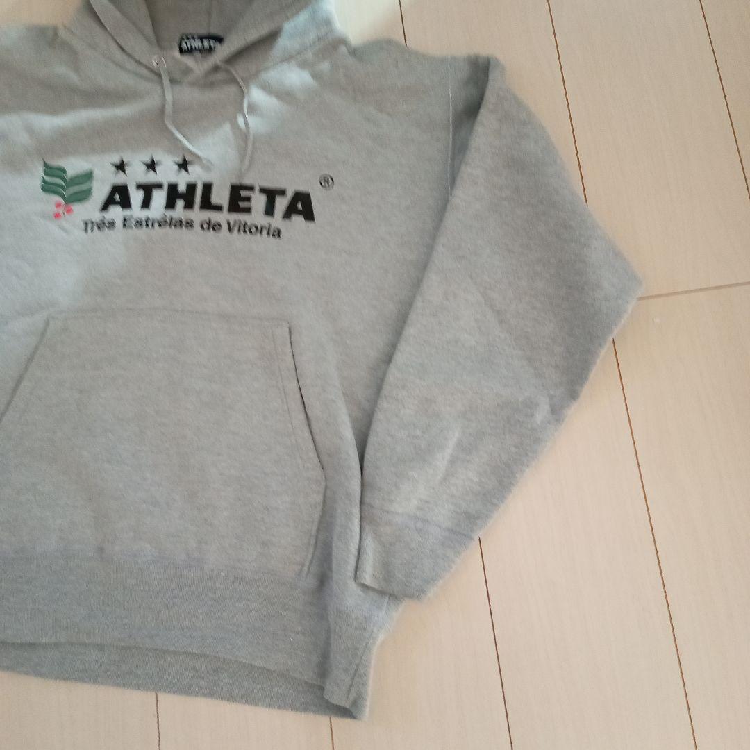 美品《ATHLETA 》製★定番厚手裏起毛スウェットパーカー★グレー★Lサイズ★