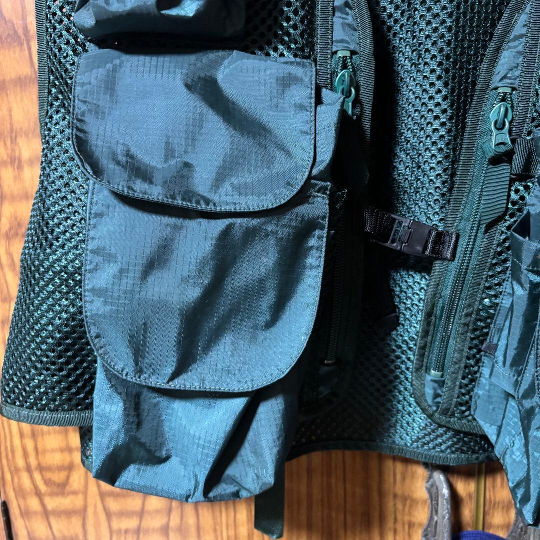 【良品】Patagonia パタゴニア フィッシングベスト ダークグリーン XL