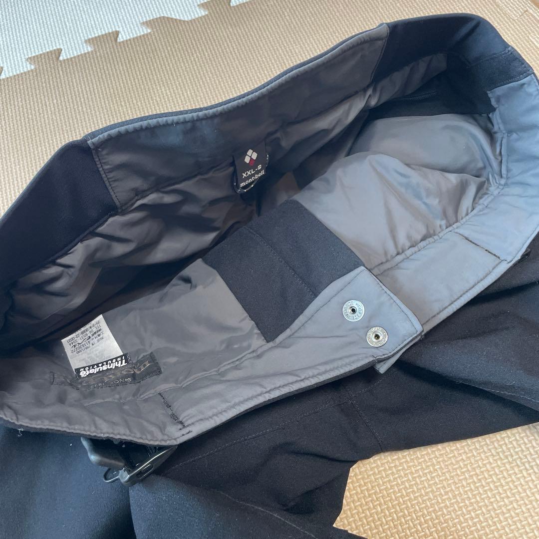 mont-bell【sizeXXL-S】ドライテックインシュレーテッドパンツ美品
