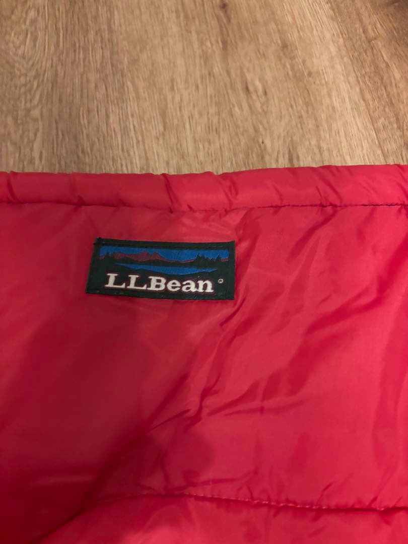 LLBean 寝袋　赤　大小2個セット