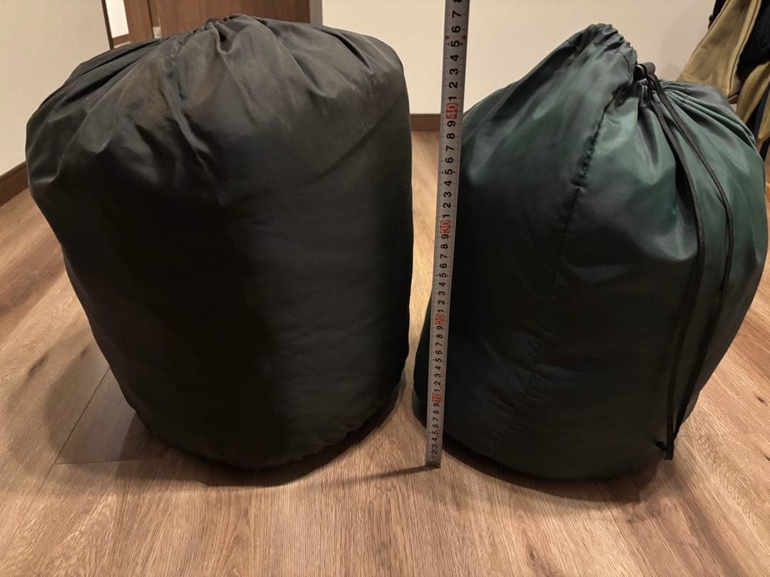 LLBean 寝袋　赤　大小2個セット