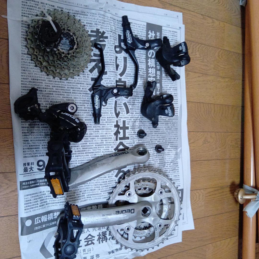 Shimano Deore 9速シフター・ディレイラーセット