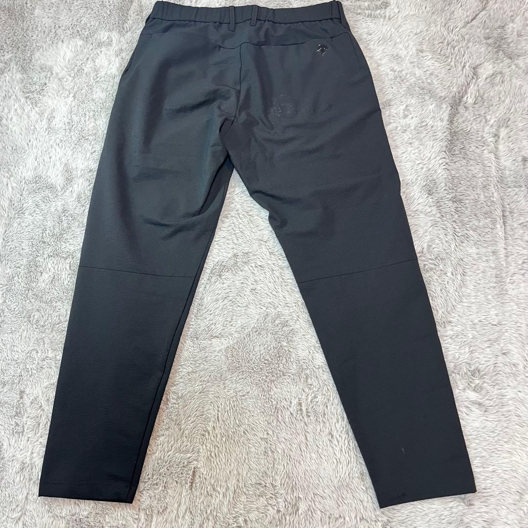 激レア DESCENTE GOLF デサント ゴルフ シアサッカー パンツ 黒