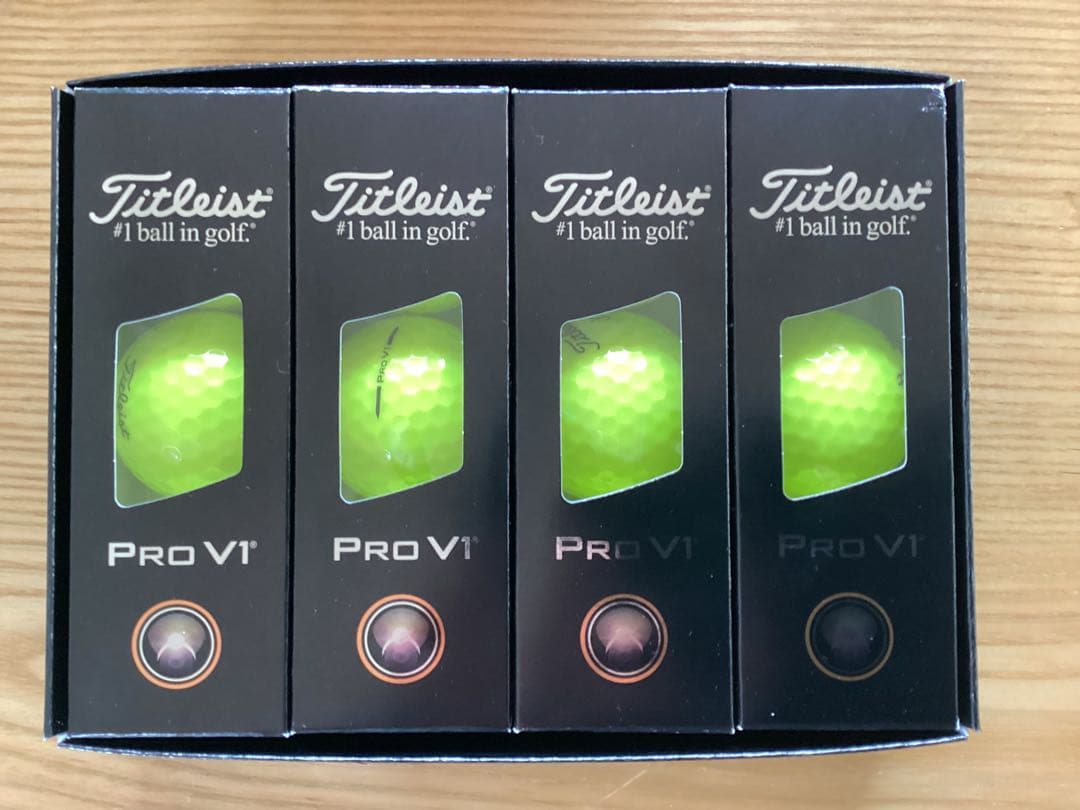 タイトリストPro V1 ゴルフボールイエローマーカー付き