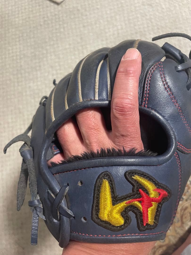 ワールドペガサス軟式内野 ネイビー レザーグローブ