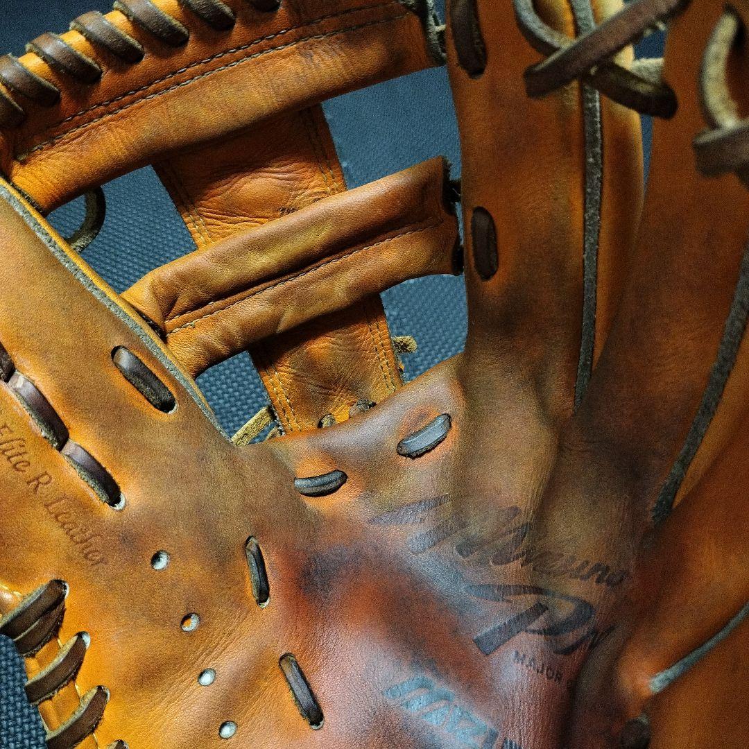 【良品】ミズノプロ軟式内野用サイズ9　セカンド・ショート