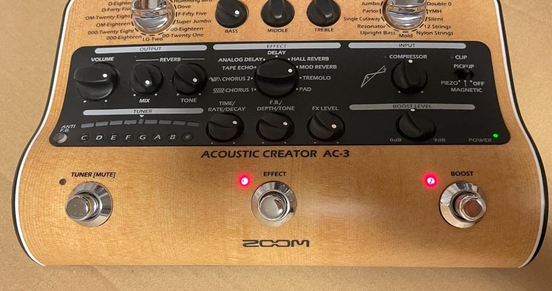 ZOOM AC-3 Acoustic Creator エフェクター