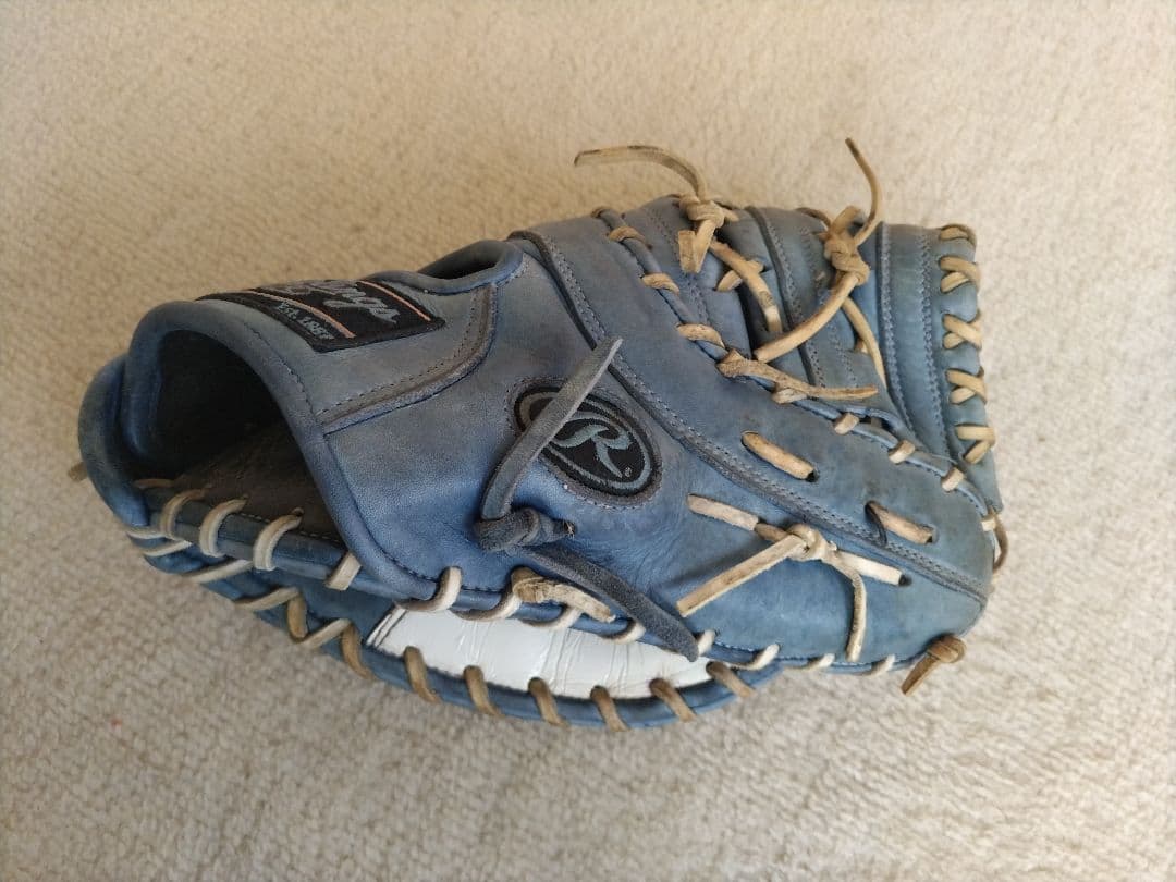 ☆Rawlings☆ ローリングス軟式 ファーストミット(一般用) 青 グローブ