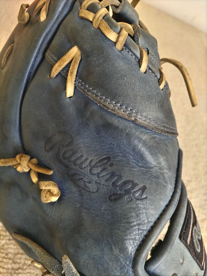 ☆Rawlings☆ ローリングス軟式 ファーストミット(一般用) 青 グローブ