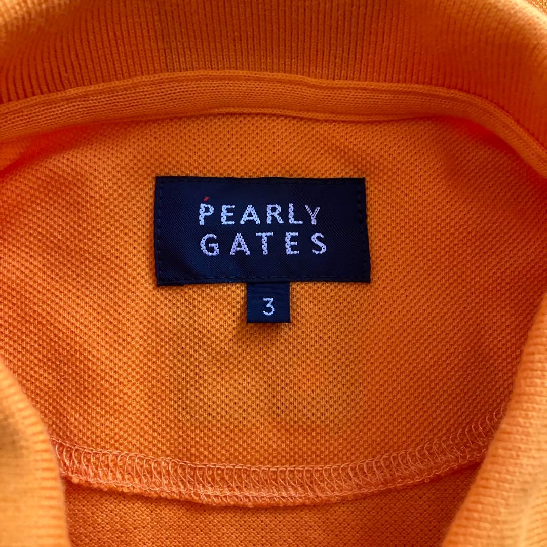 新品　PEARLY GATESポロシャツ　サイズ3 オレンジ