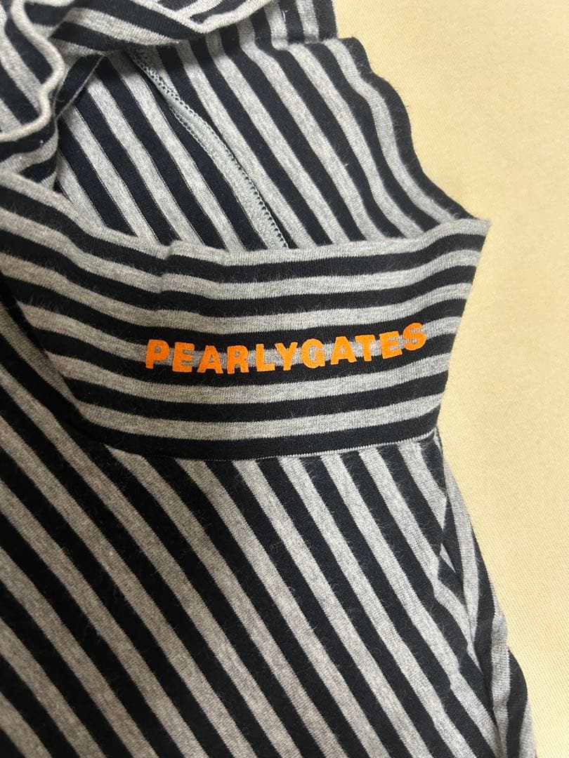 PEARLY GATES ボーダー　ハイネックカットソー　サイズ6