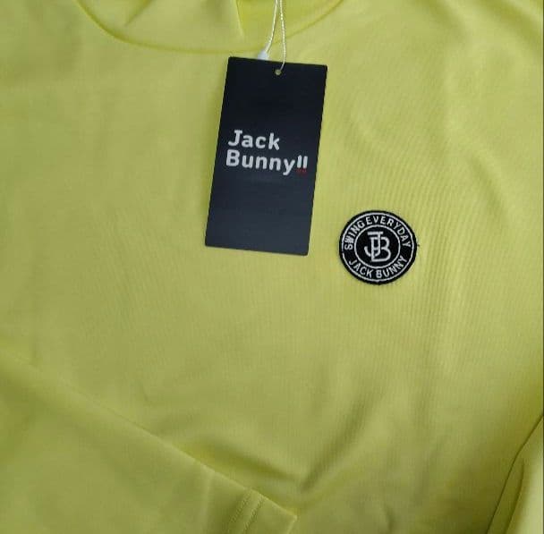 秋冬✩新品JACK BUNNY 長袖モックネックシャツ✩イエローグリーンサイズ5
