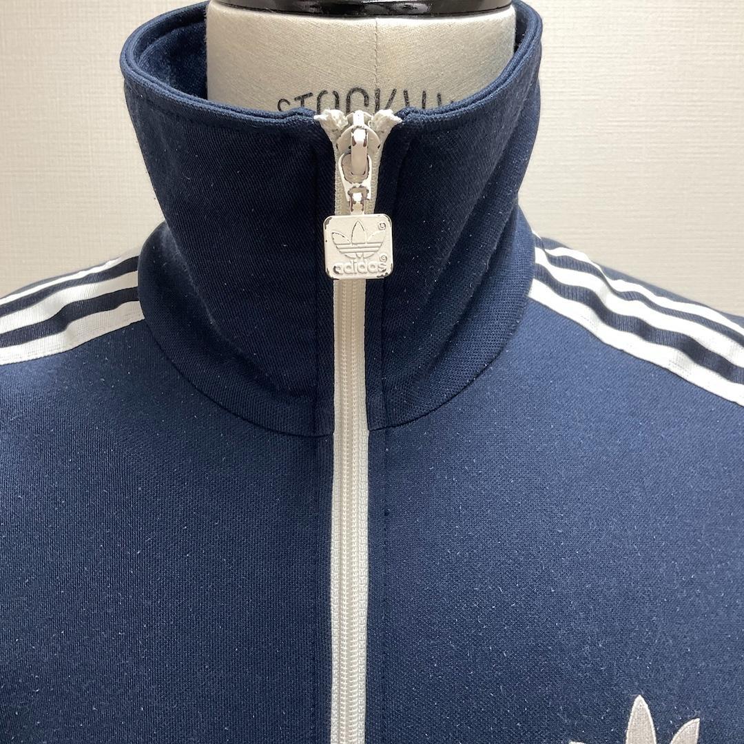 adidas トラックジャケット ジャージ紺色