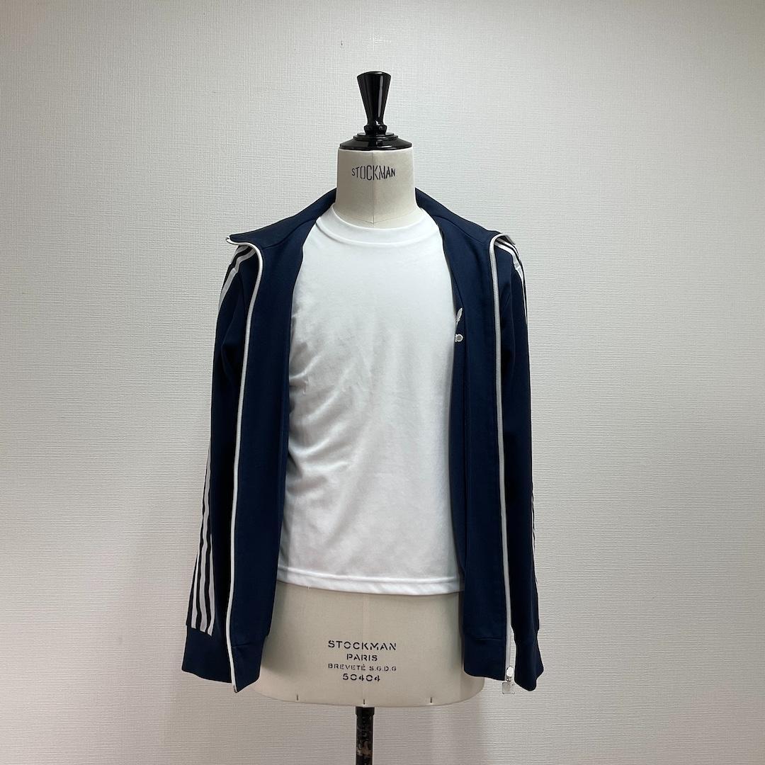 adidas トラックジャケット ジャージ紺色
