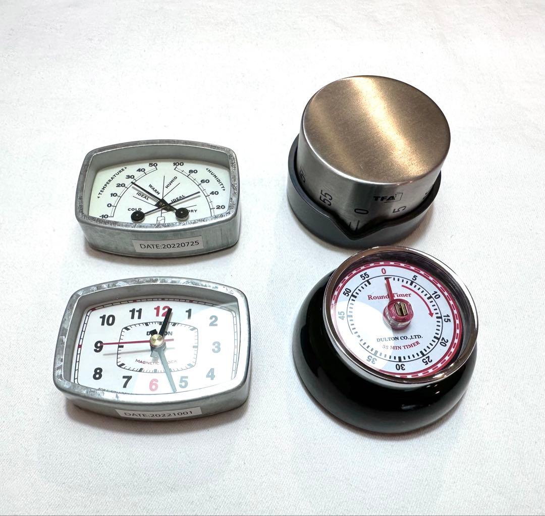 DULTON / TFA Dostmann時計キッチンタイマー温湿度計4点セット