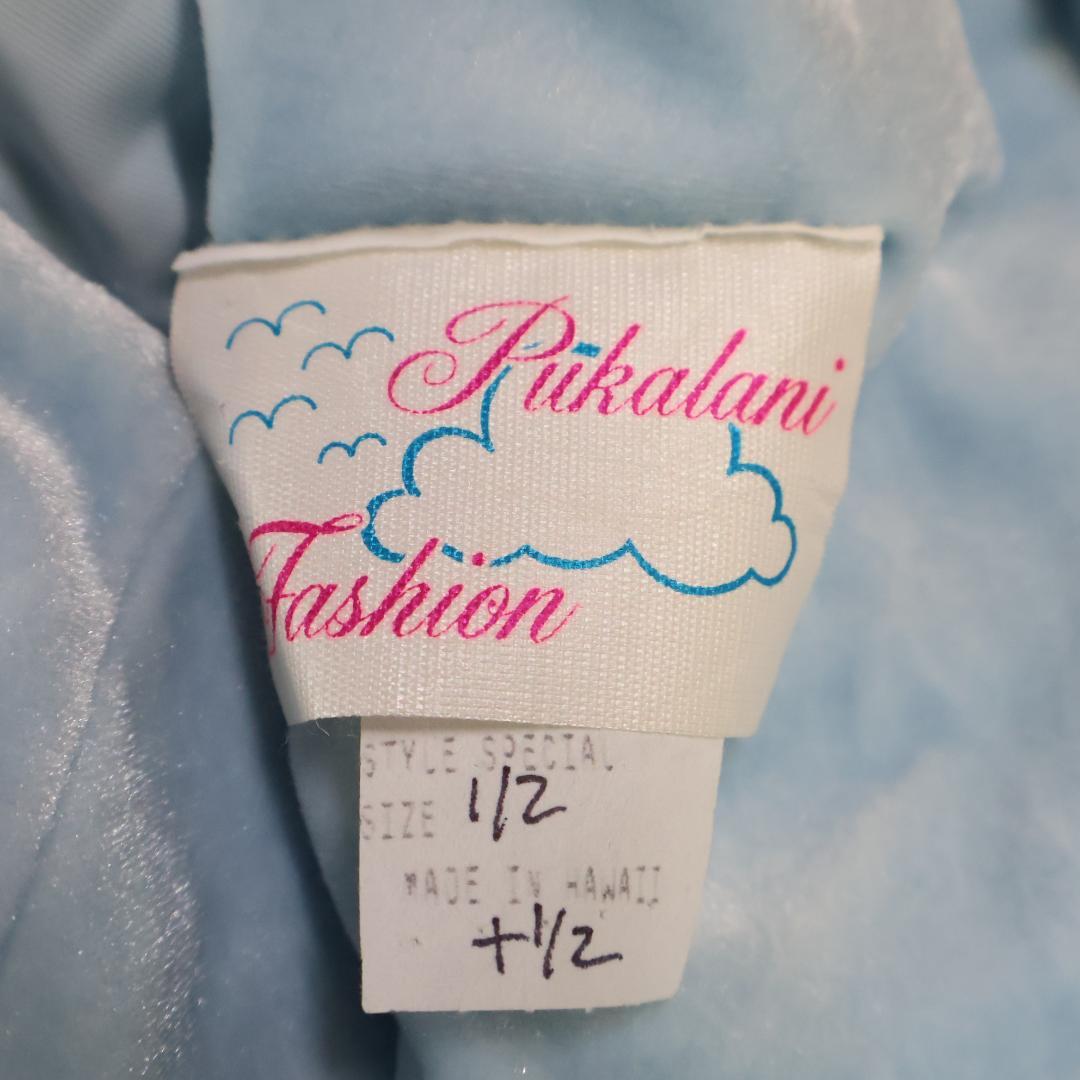 【美品 ハワイ製フラダンス用衣装】アクアブルー Pukalani Fashion