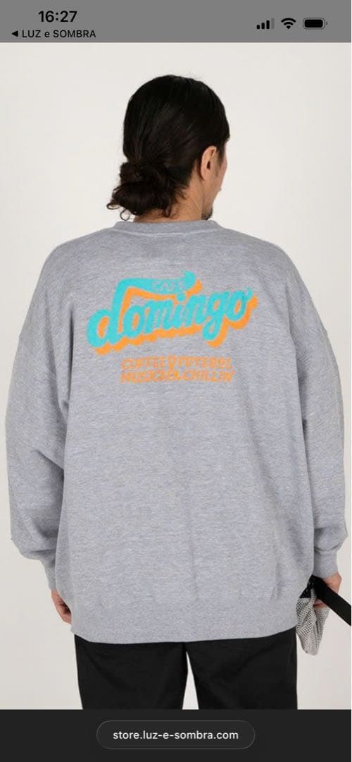【極美品/Domingo】CAFE DOMINGO CREW SWEAT L