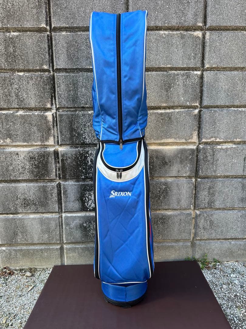 SRIXON（スリクソン）キャディバッグ ブルー 9型相当 フードカバー付き