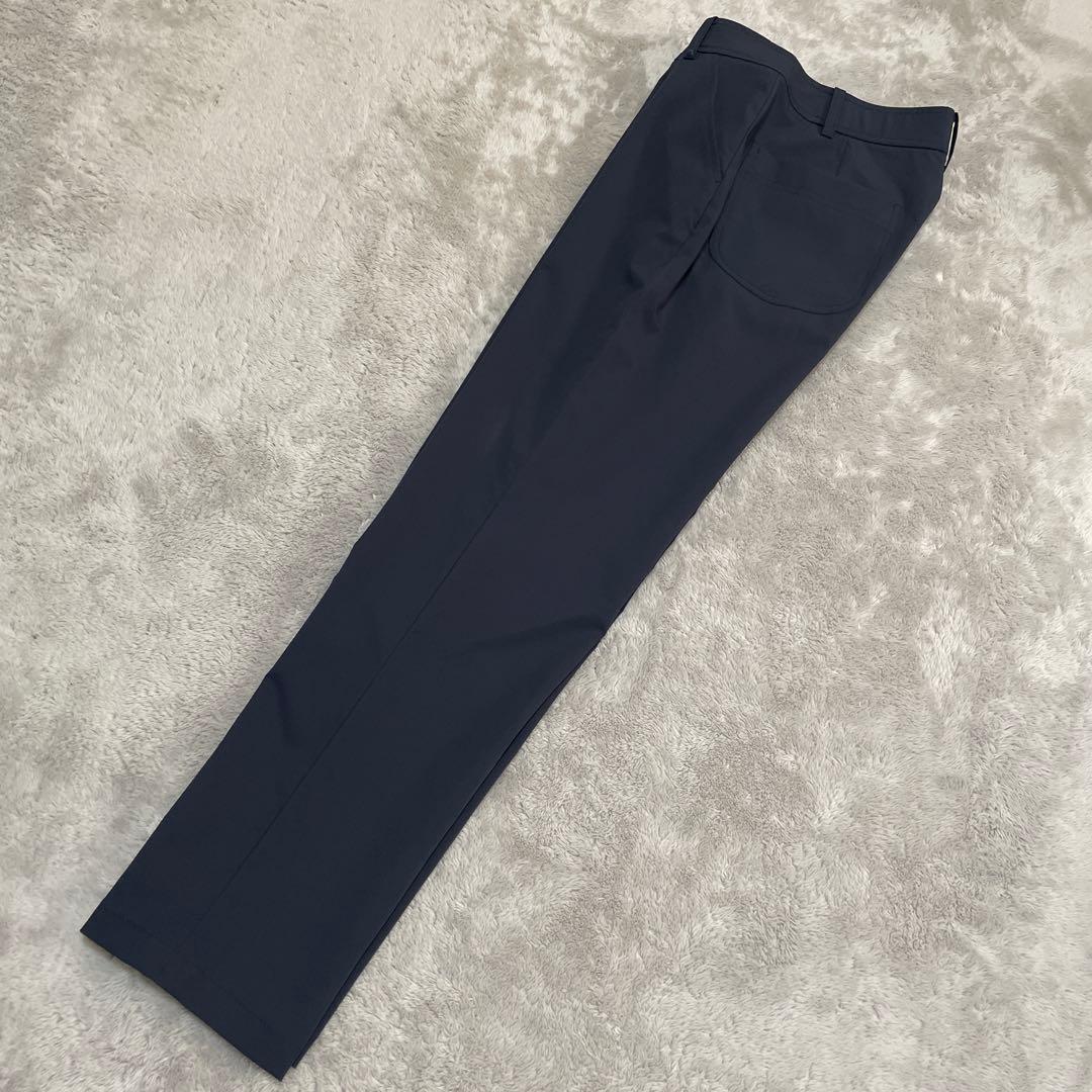 adabat ゴルフウェアセット　ロゴ入り長袖モックネックシャツ　パンツ　ベスト