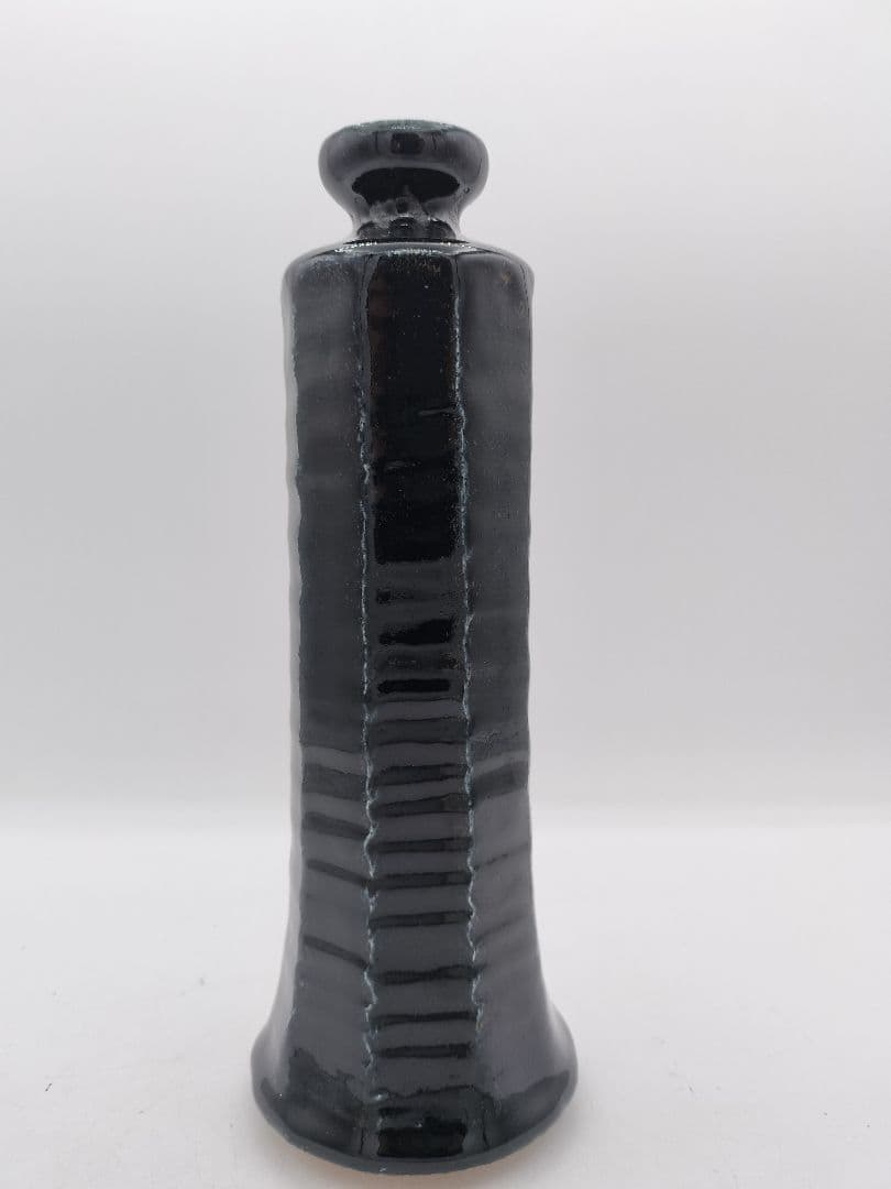 c607 花入 会寧窯変 面取 志堂 朴富元 木箱 茶道具 古物