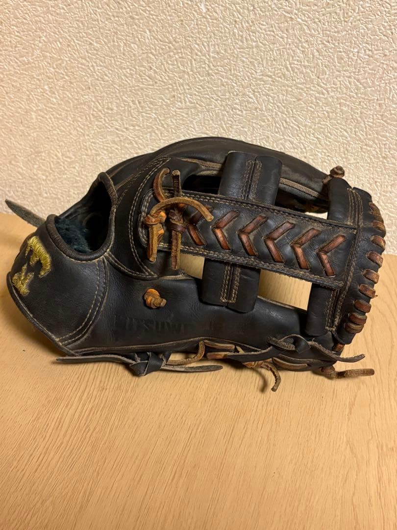 ミツワタイガー　硬式野球グローブ 黒