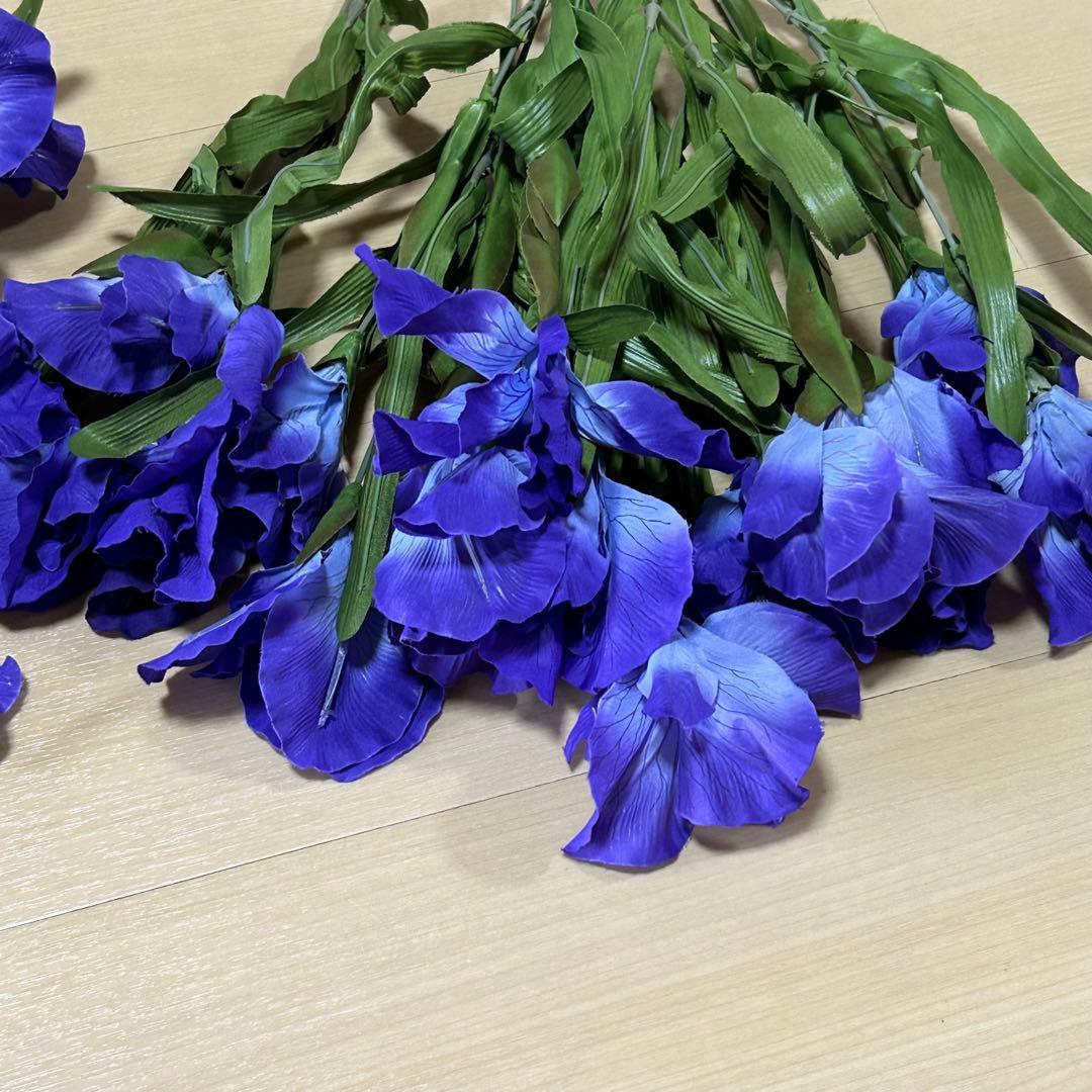 和*言様 【おまとめ大処分❣️】日本舞踊 舞台用小道具 あやめの造花 35本