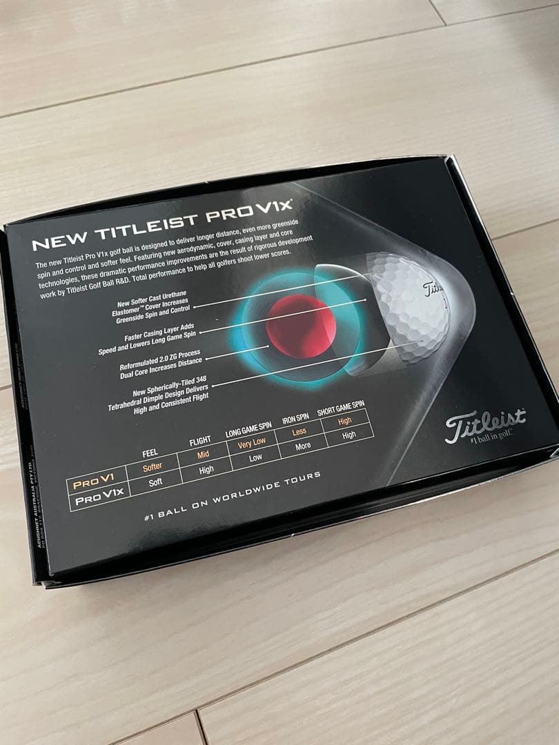 【新品・未開封】Titleist Pro V1x ゴルフボール 1ダース