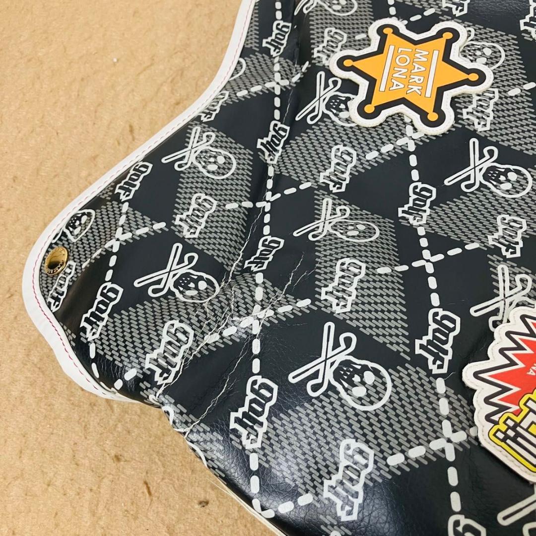 希少 MARK&LONA キャディバッグ Skull&Kilt 7分割 スカル柄