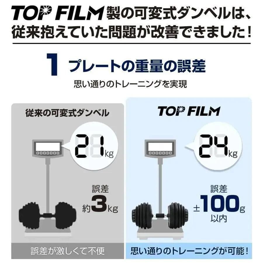 ★新品★ ダンベル 可変式 40kg 1個 アジャスタブルダンベル グレー