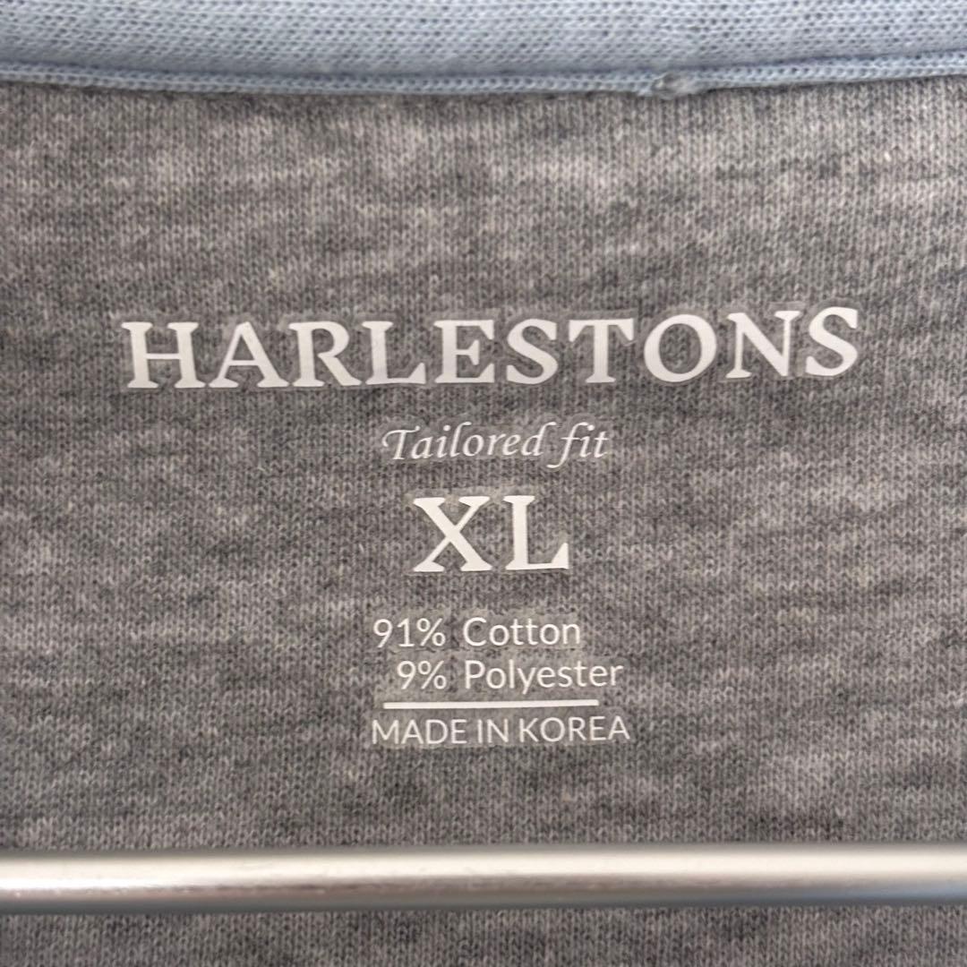 HARLESTONS ハーフジップ長袖スウェット US古着 ゴルフウェア