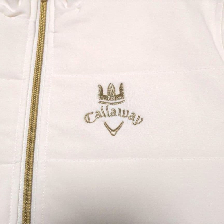 河本結プロ♡Callaway 裾フリル付き ジャケット Lサイズ 美品♡防寒