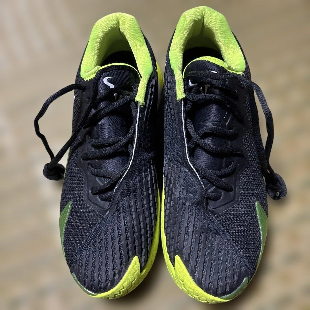 ファイナルズ【ナダル】Nike テニスシューズ ブラック/ライム　25cm