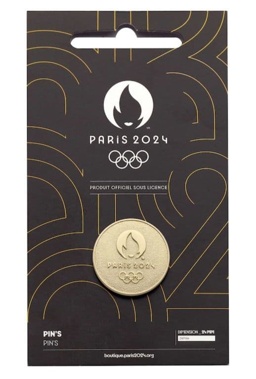 2024年PARISパリオリンピック ゴールドピンバッジ 新品