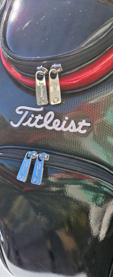 Titleist 9.5型3点式エナメルキャディバッグ&3点ヘッドカバーセット