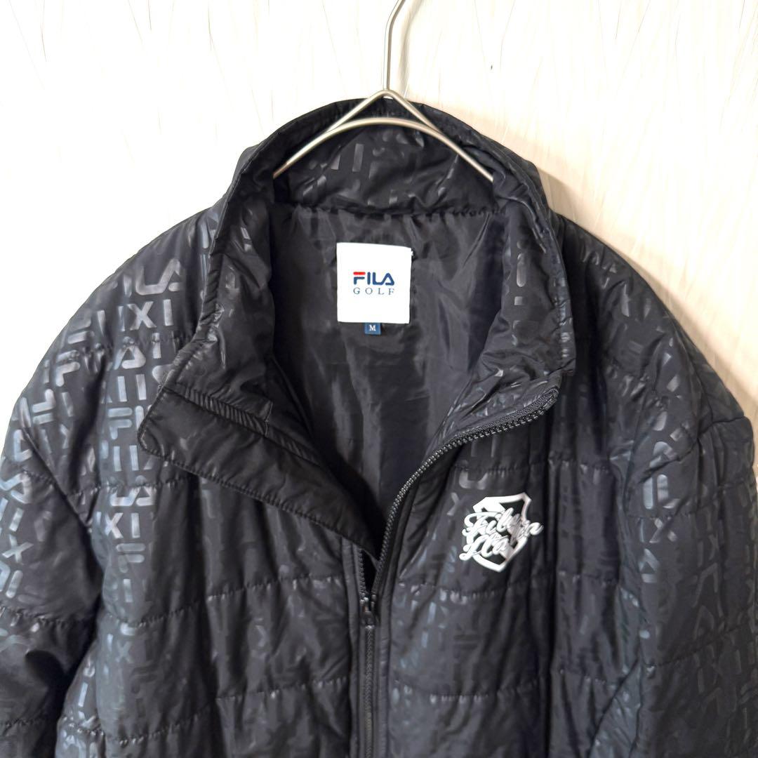 【極美品】FILA GOLF セットアップ M ブラック メンズ ゴルフウェア