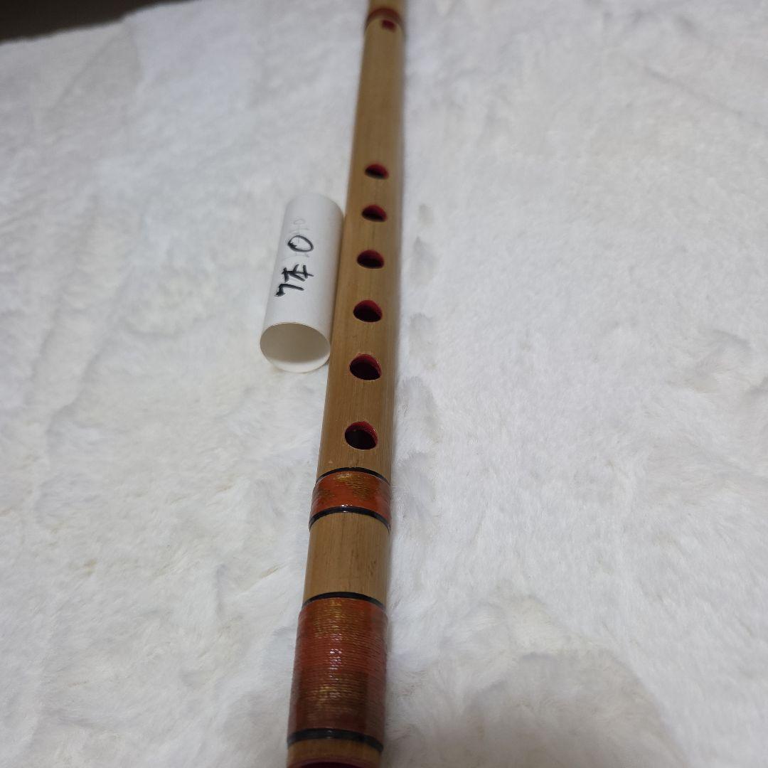 石見神楽を奏でる篠笛　父の手作り　竹製 篠笛 6穴 ナチュラルカラー