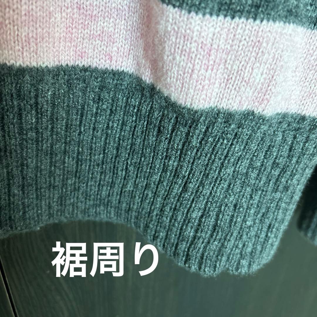 一度着用 マンシングウェア ニット ウール セーター ゴルフ スポーツ