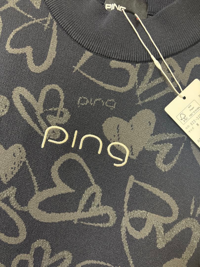 【新品】PING ピン ゴルフ レディース ゴルフウェア　ニット ワンピース　M