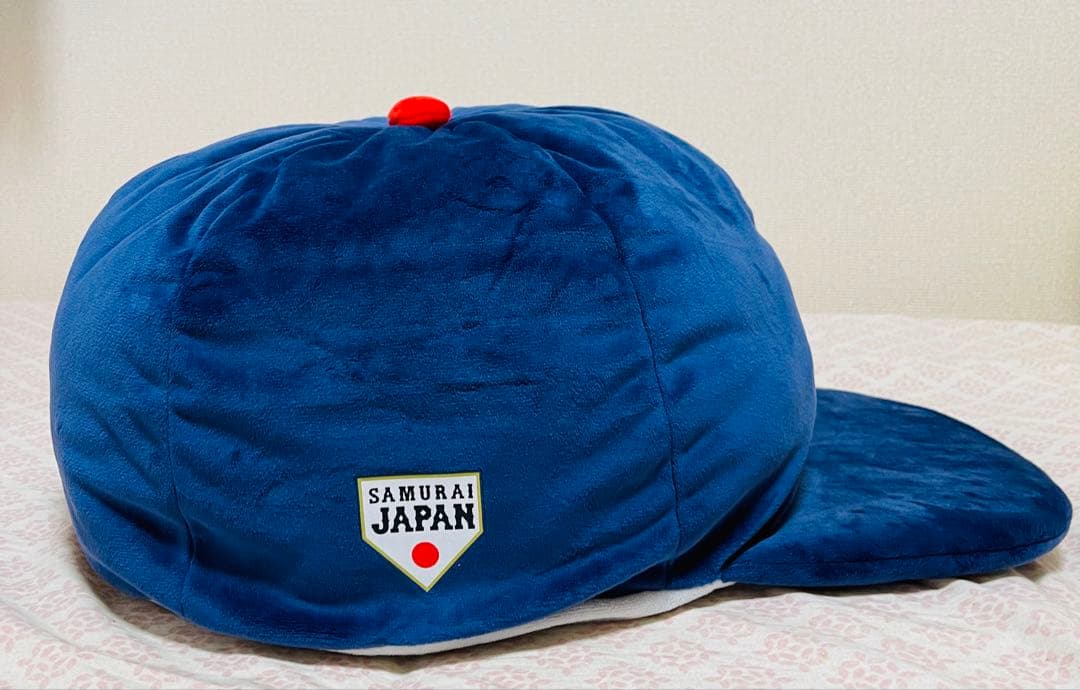 侍ジャパン ユニフォーム型クッションとキャップ型 超BIGクッション 2種セット