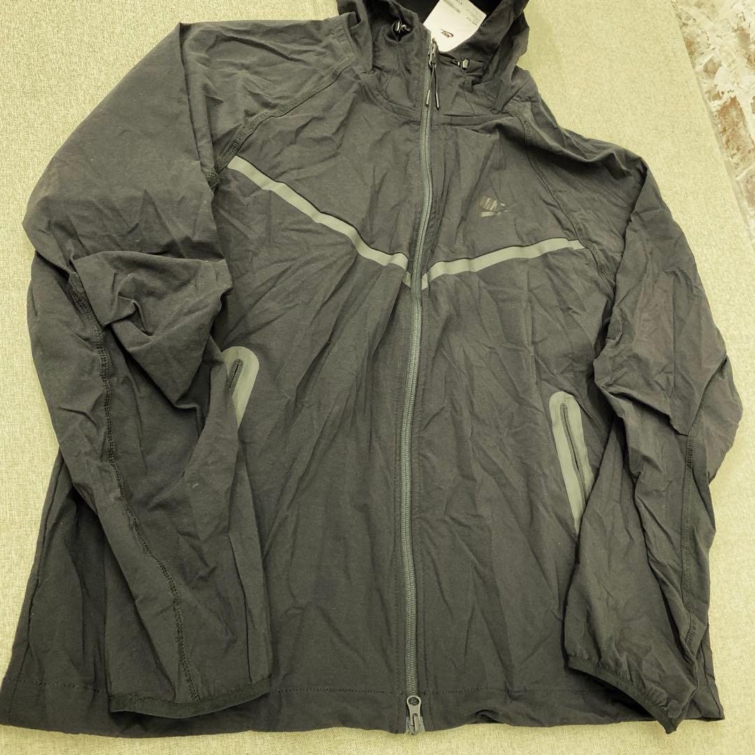 i237♪ 新品　NIKE テックウーブンジャケットセットアップ　ブラック　L