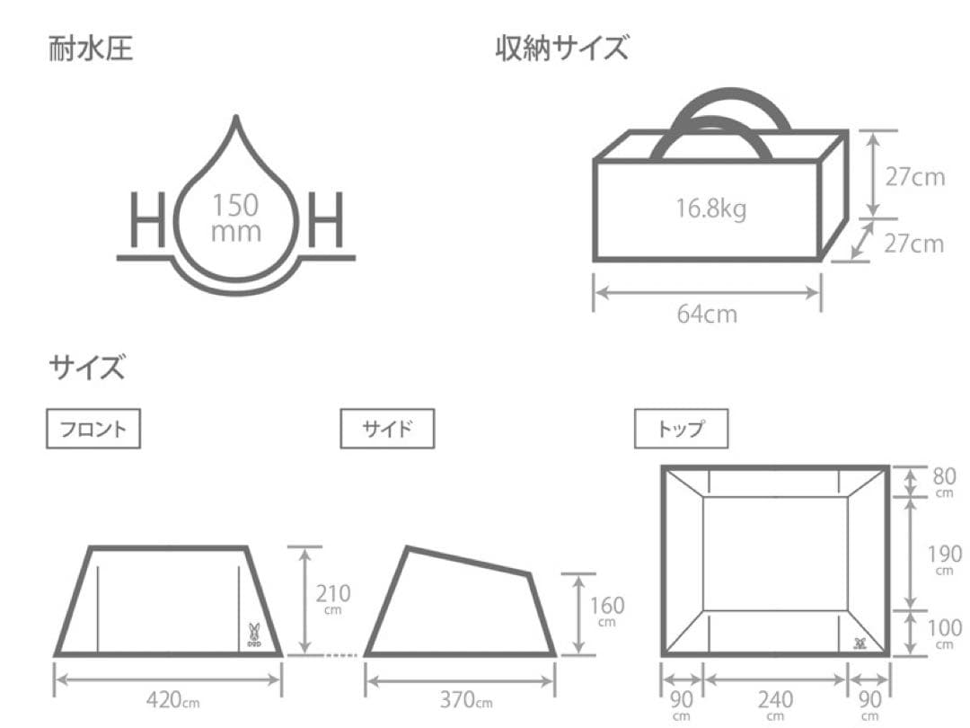 DOD ヨンヨンベースTC 大人気　新品未開封　カーキ